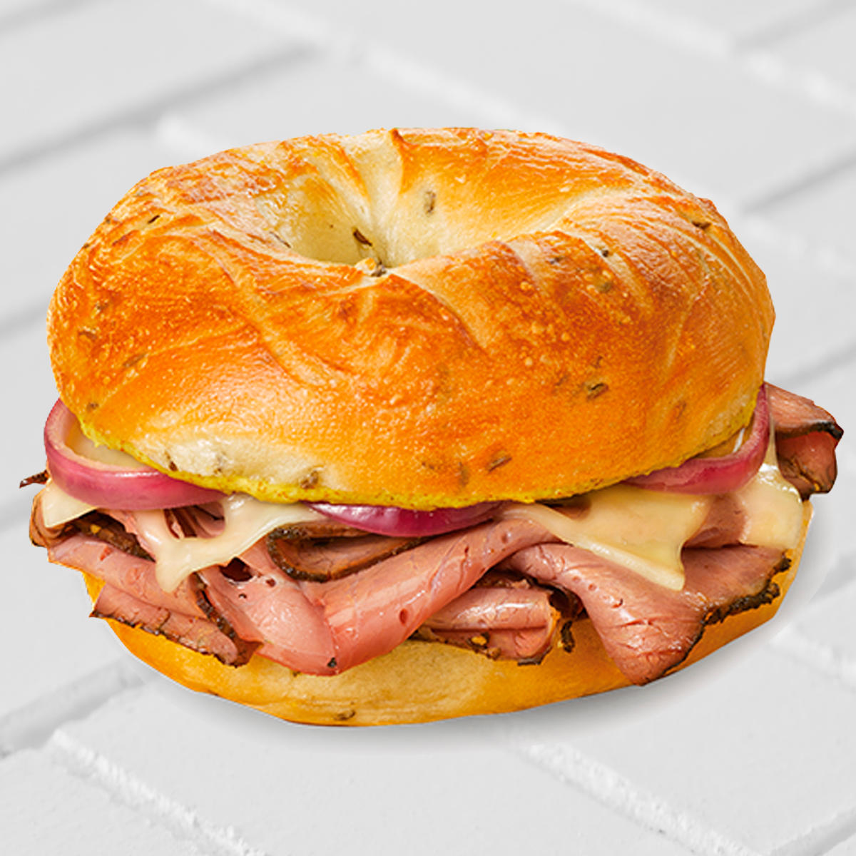 Manhattan Bagel Ellis Island Hot Pastrami Manhattan Bagel Chesterbrook (610)251-0600