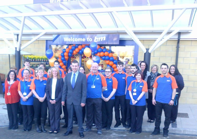 The store team at the brand new B&M Hexham on opening day