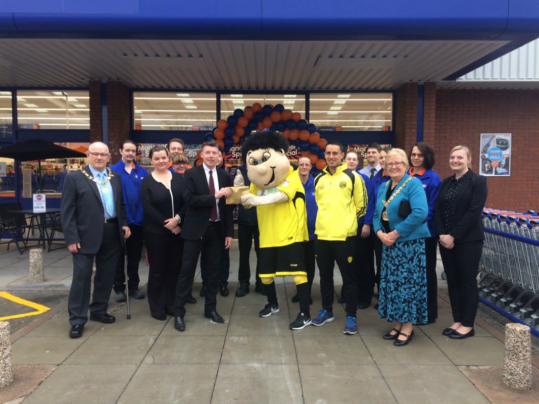 Representatives from Burton Albion Community Trust were in attendance and received £250 worth of B&M vouchers.
