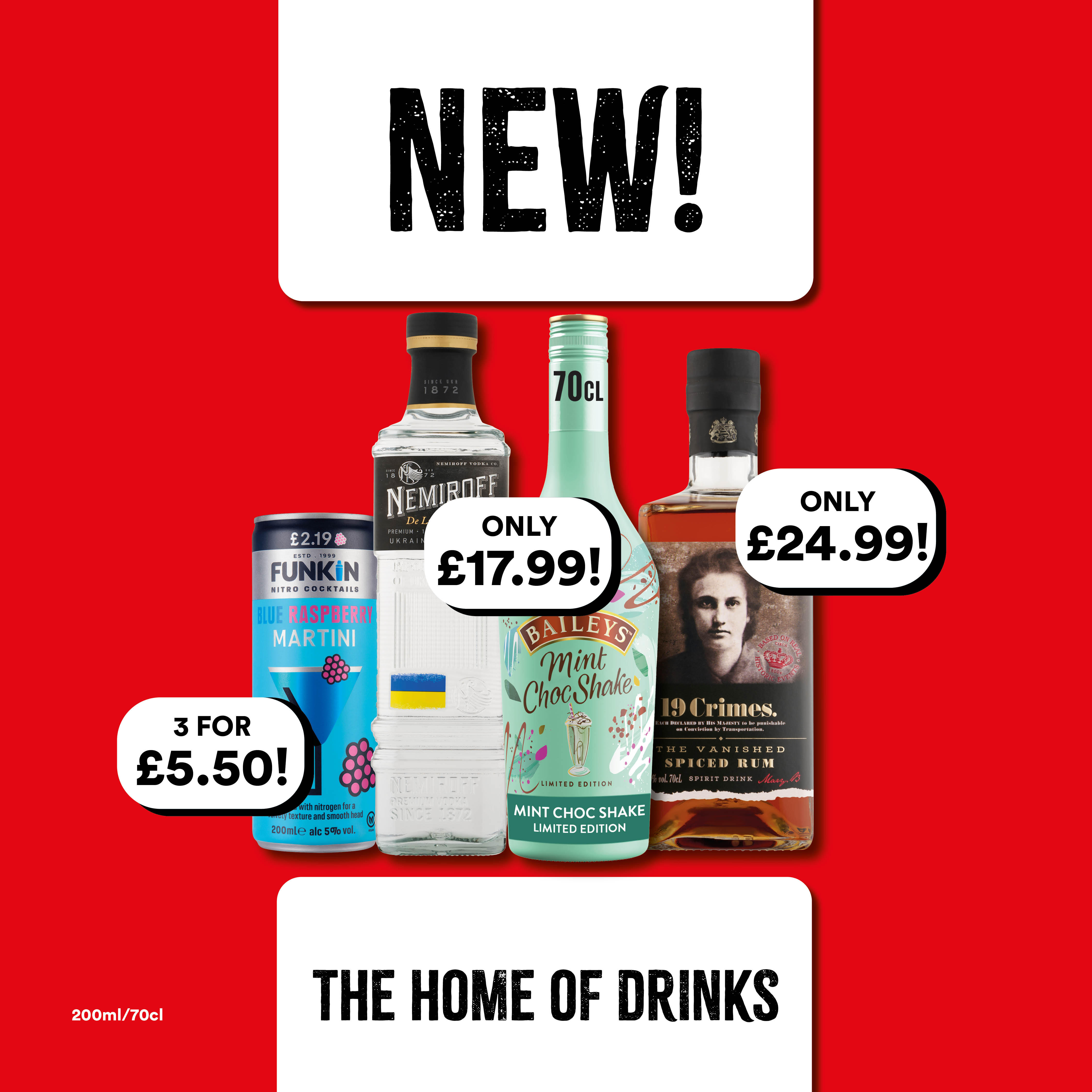 NEW IN STORE Bargain Booze Burntwood 01543 671938