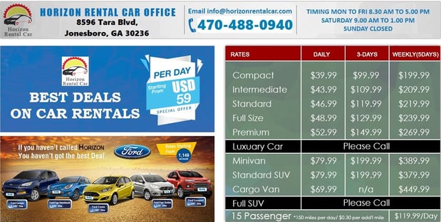 Images Horizon Rental Car & Auto Sales