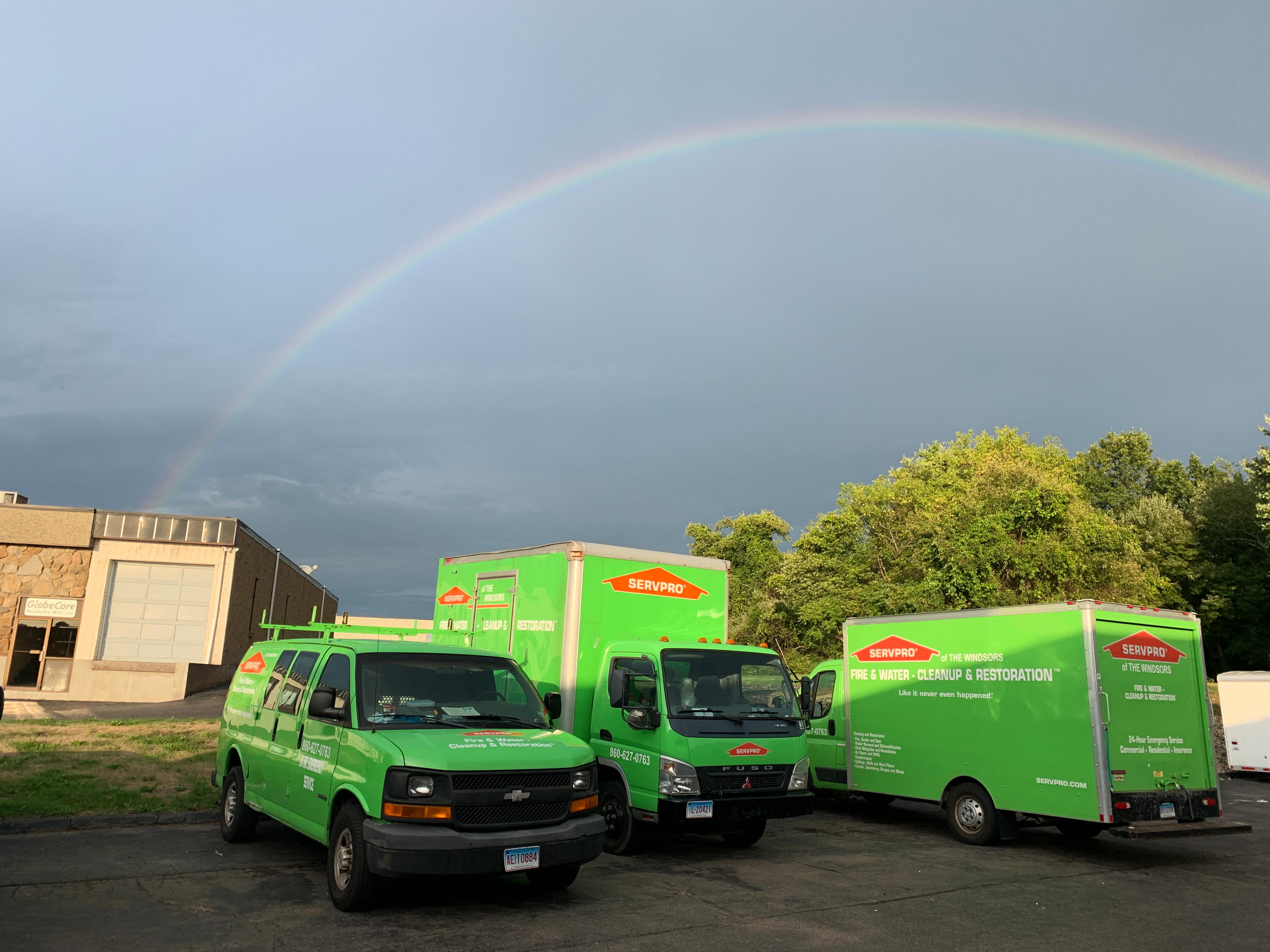 SERVPRO of The Windsors, the treasure at the end of the raibow!