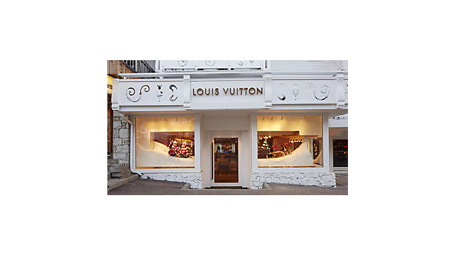 Le pop-up store Louis Vuitton à Courchevel