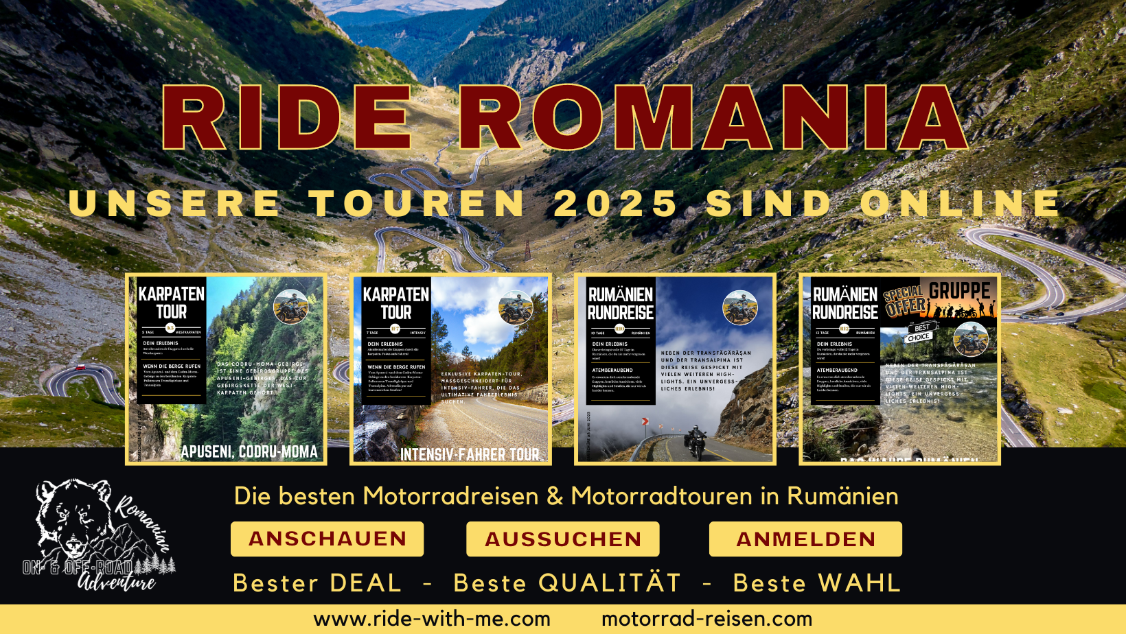 RIDE WITH ME Motorradreisen & APUSENI LODGE Romania, Am Hasel 8 in Malsburg-Marzell