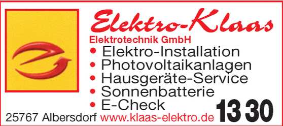 Logo Elektro-Klaas Elektrotechnik GmbH