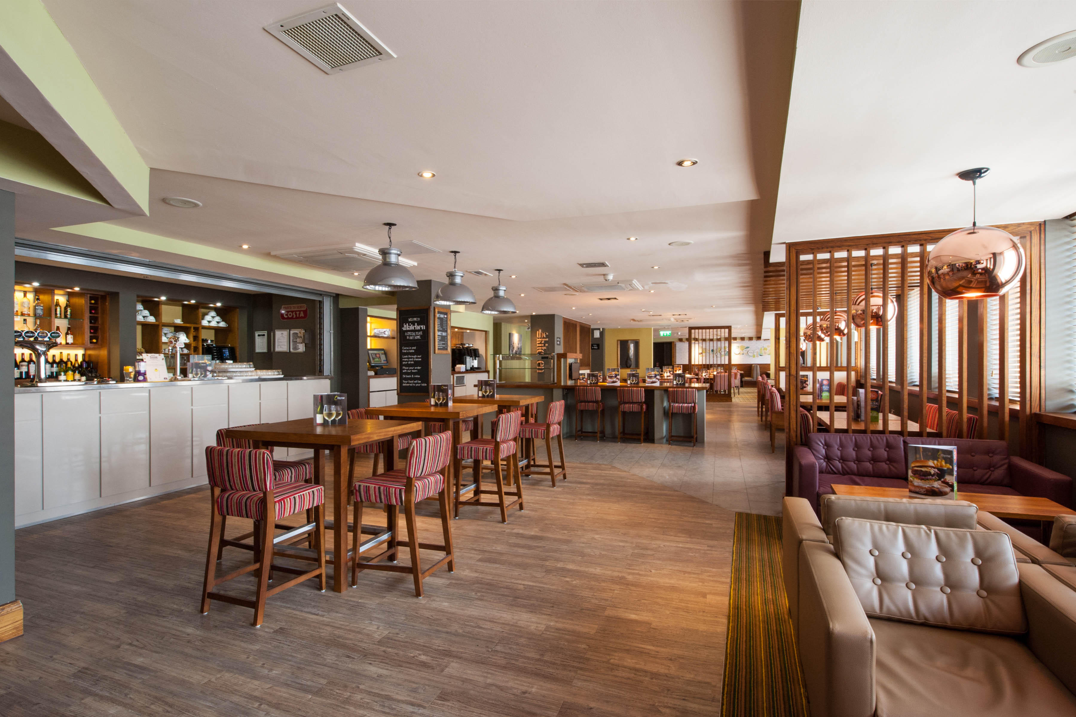 Thyme restaurant interior Premier Inn Brighton City Centre (North Street) hotel Brighton 03337 773947