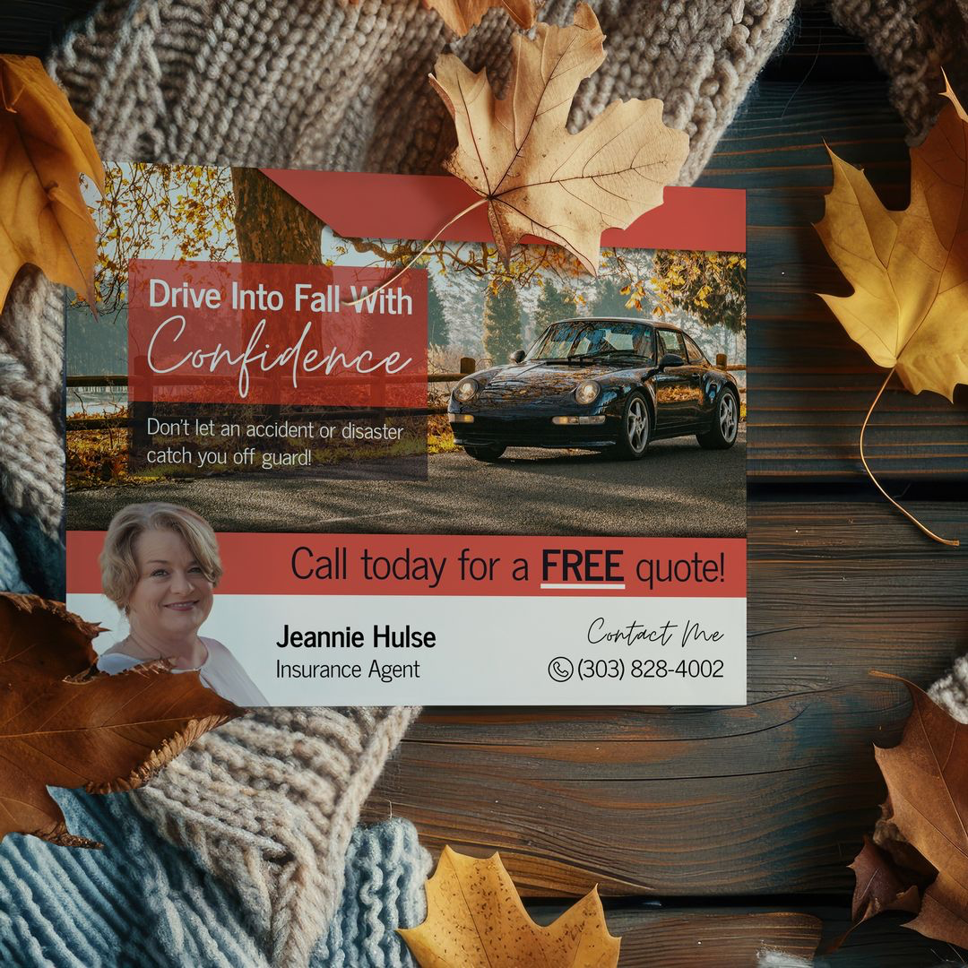 The season’s in full swing, and so are the surprises on the road. Don’t let an accident catch you off guard. Ensure you have the right coverage for wherever your fall adventures take you.
Call today for a complimentary quote and drive into fall knowing you’re prepared for anything the road may bring!