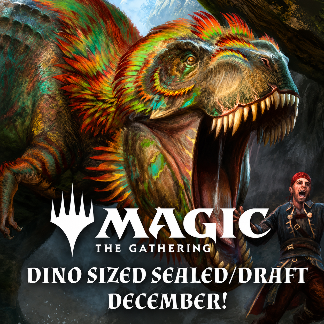 Magic: The Gathering promotional display inside The Game Chest. 