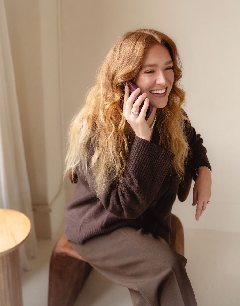 Haley on a client call