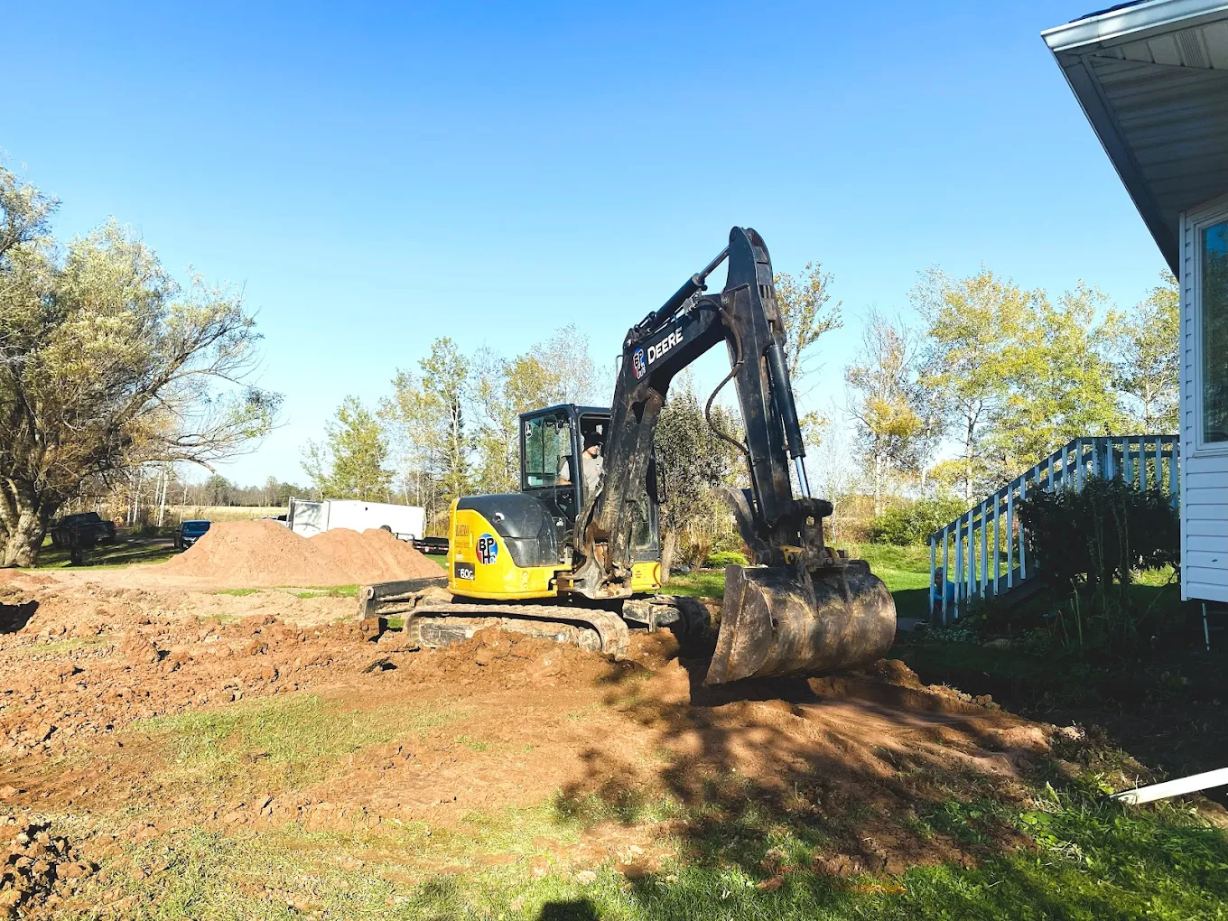 Breaking ground and getting started.