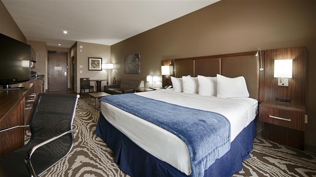 King Bed Guest Room Best Western Plus Williston Hotel & Suites Williston (701)572-8800