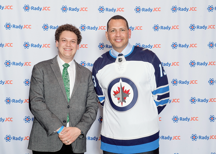 Benji Winestock with former MLB player Alex Rodriguez.