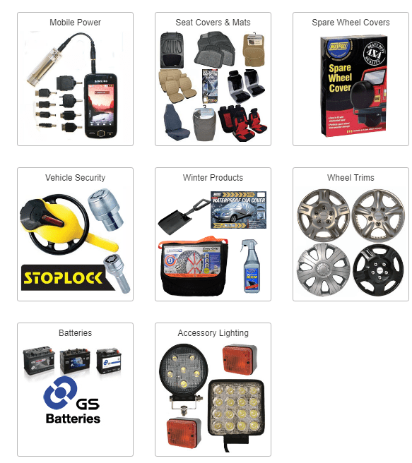 Images P & G Motor Accessories
