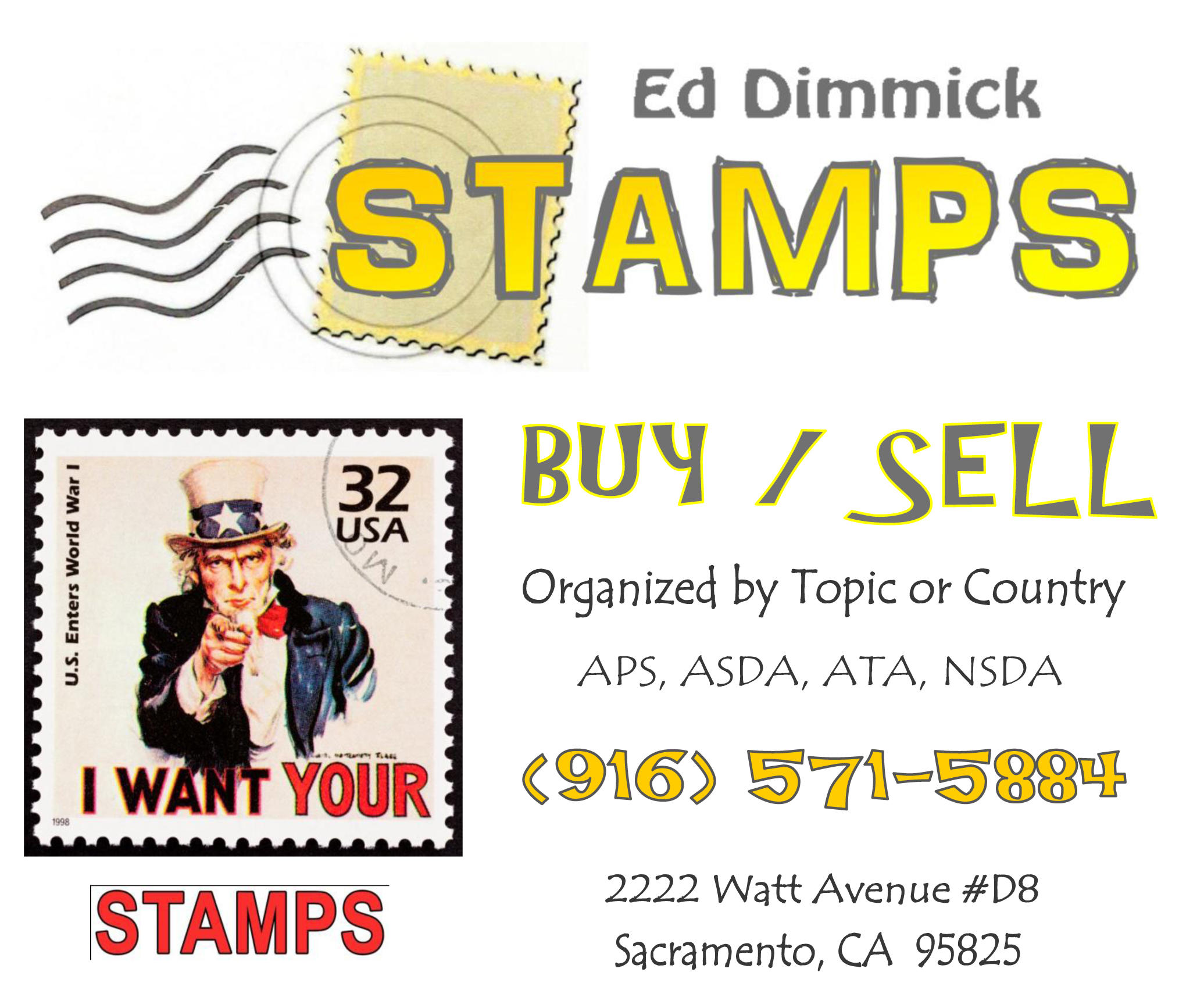 Ed Dimmick Stamps - Sacramento, CA 95821 - (916)571-5884 | ShowMeLocal.com
