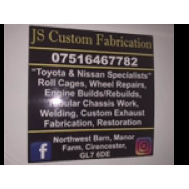 LOGO J S Custom Fabrication Cirencester 07516 467782