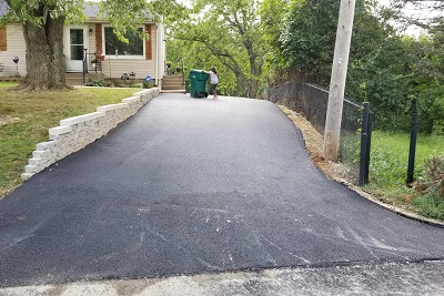 Finished Residential Asphalt Driveway