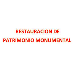 Images Restauración de Patrimonio Monumental