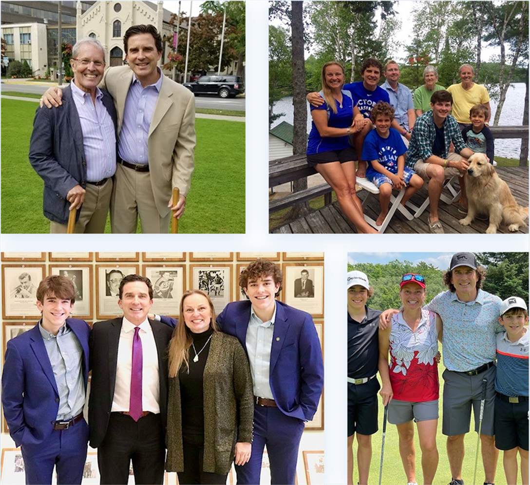 Peter Partridge and his extended family throughout the years.