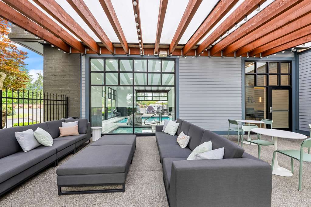 Covered Fireside Patio with Plush Seating