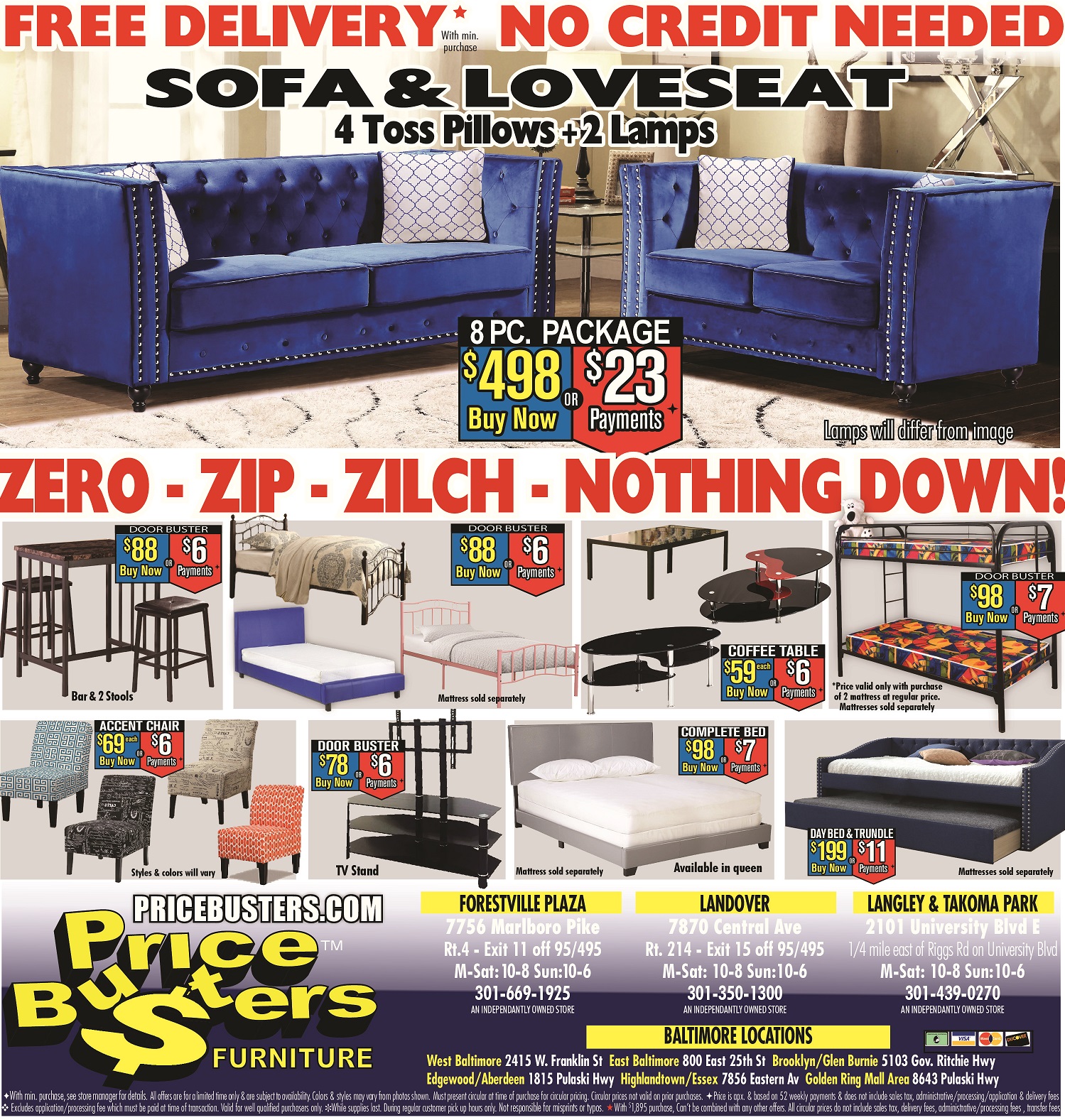 Price Busters Discount Furniture Furniture Store Baltimore Md