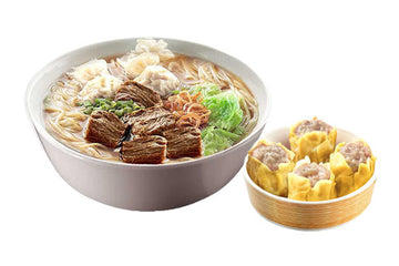 Beef Wonton Noodles with Siomai Meal