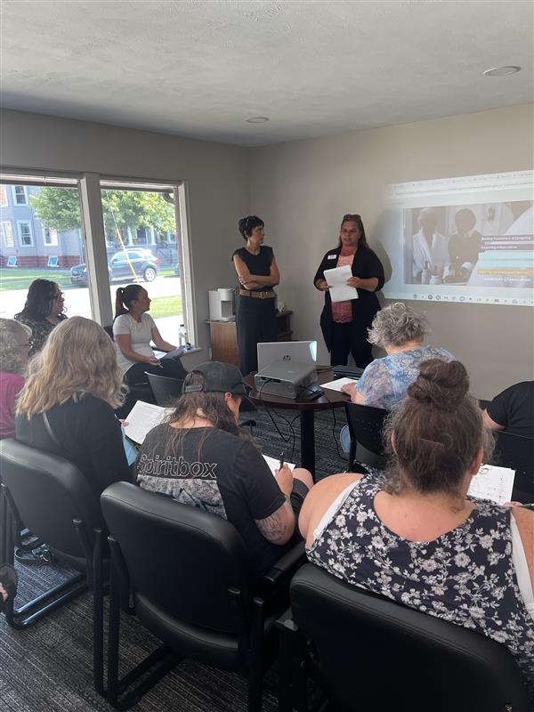 Caregivers participating in training to provide safe and high-quality in-home care.