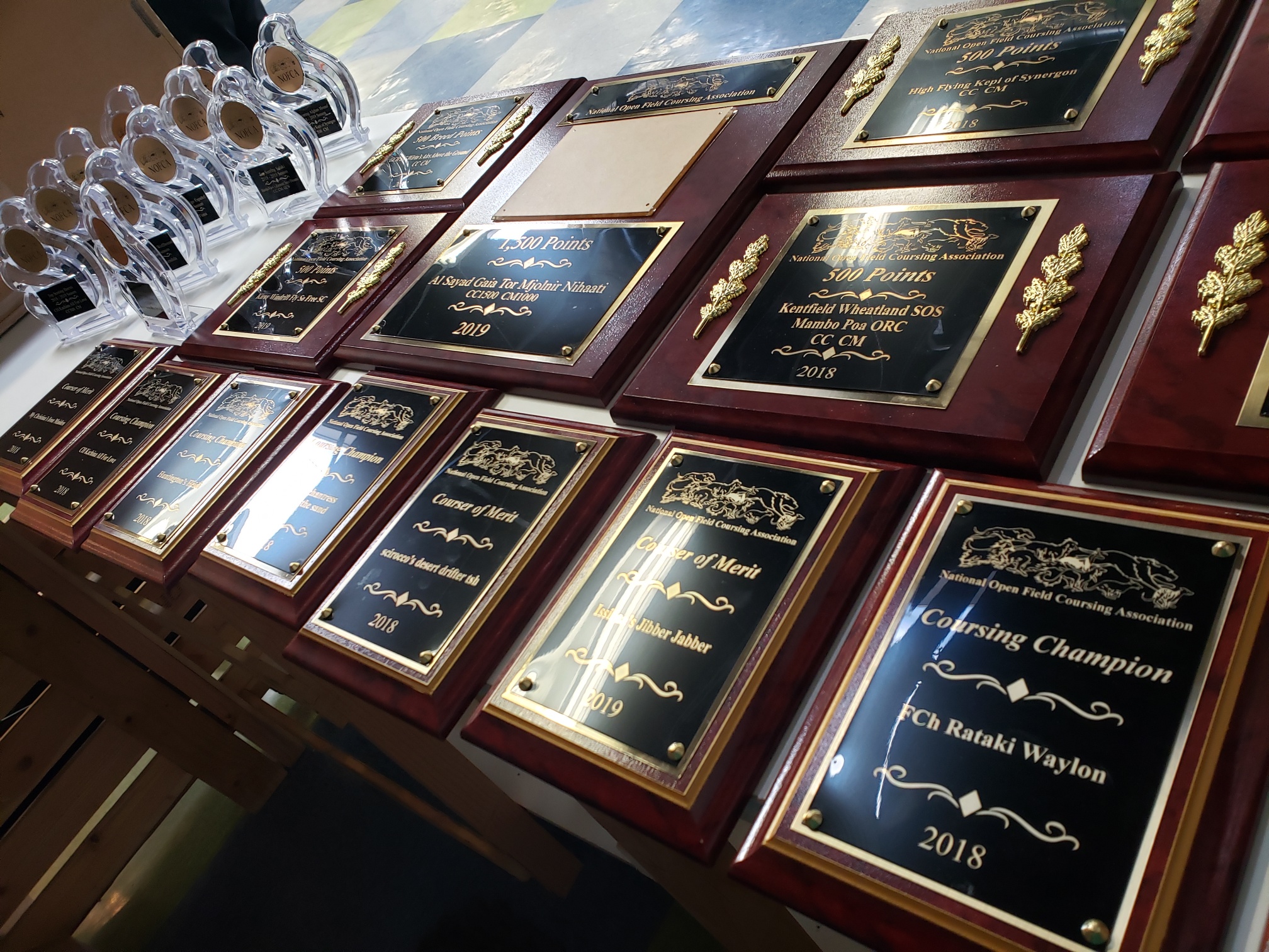 Plaques and awards