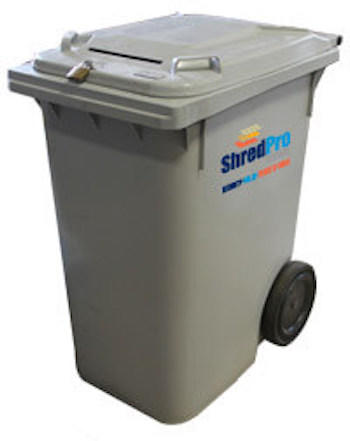 ShredPro Secure Shred Collection Bin with Wheels