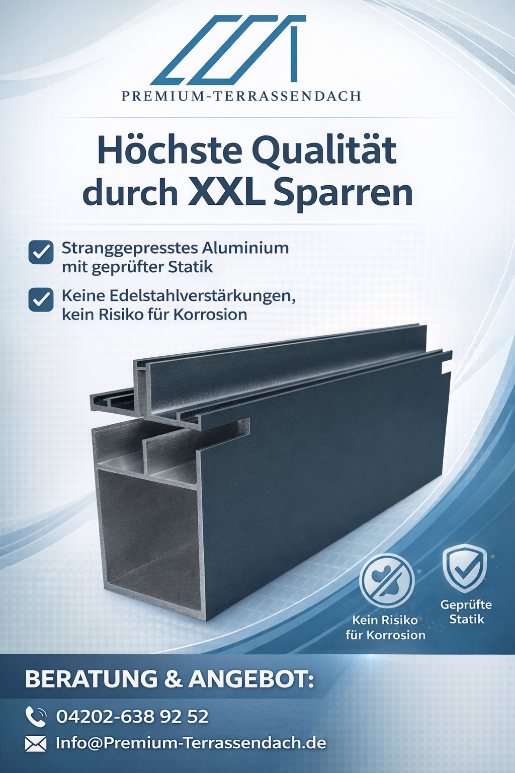 Premium-Terrassendach, Asternweg 6 in Achim