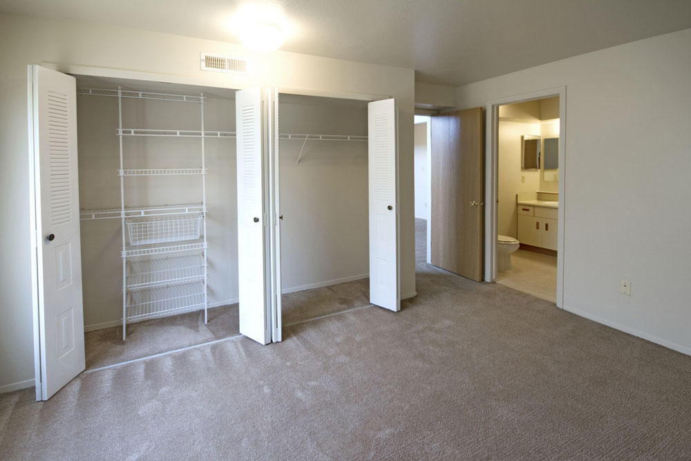 Bedroom with Large Closets