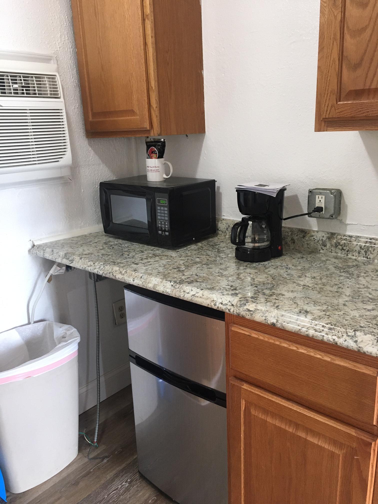 Each room has a kitchenette