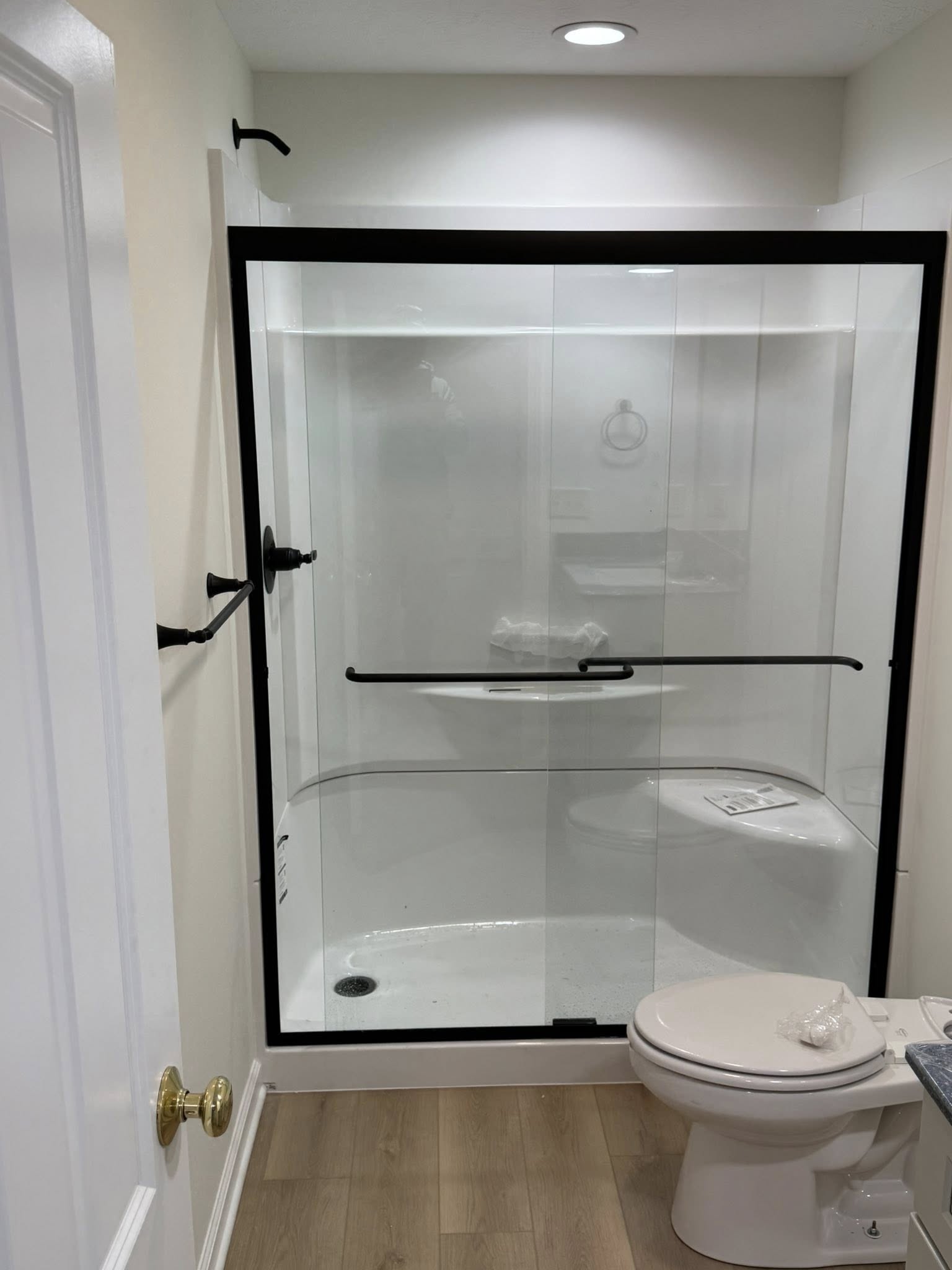 CMH Builders added a new bathroom in the basement. The home is located in Greenwood, Indiana.