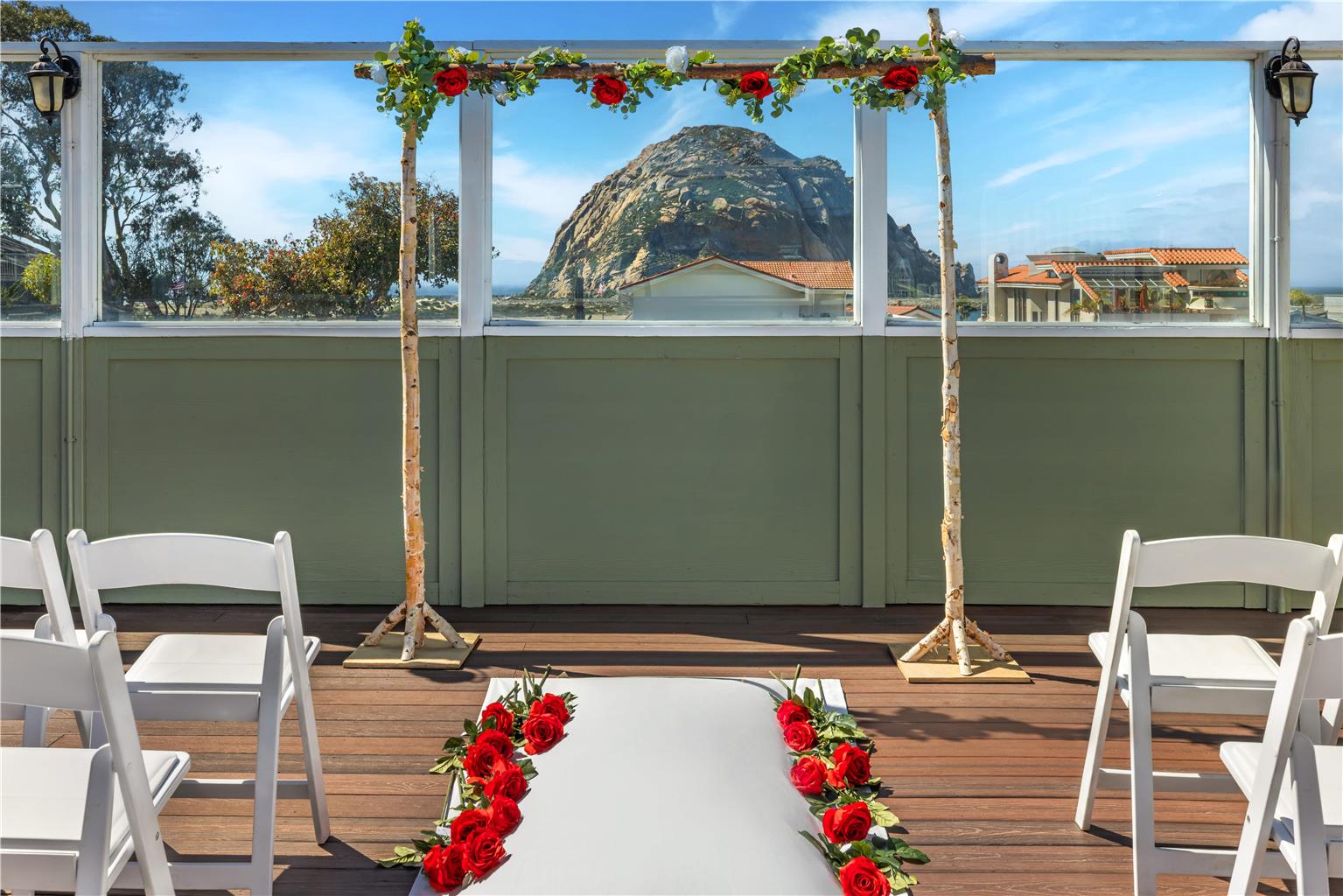 BW morro bay ca rooftop wedding