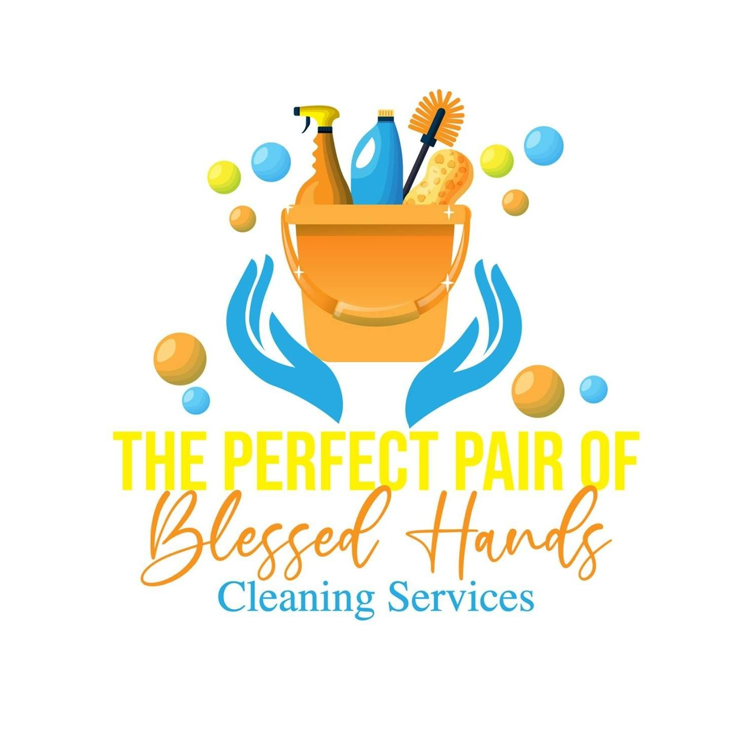 The Perfect Pair of Blessed Hands Cleaning Services Logo