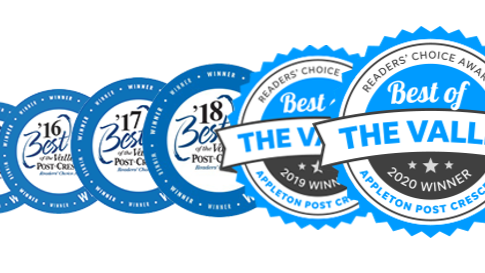 Selected Best of the Valley 6 years in a row.