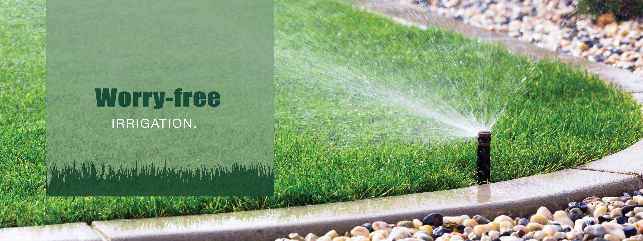 Keep your lawn and landscape looking lush even during low precipitation times. Proper irrigation provides the water your plants and lawn need, when they need it. No more worrying about over watering or under watering.