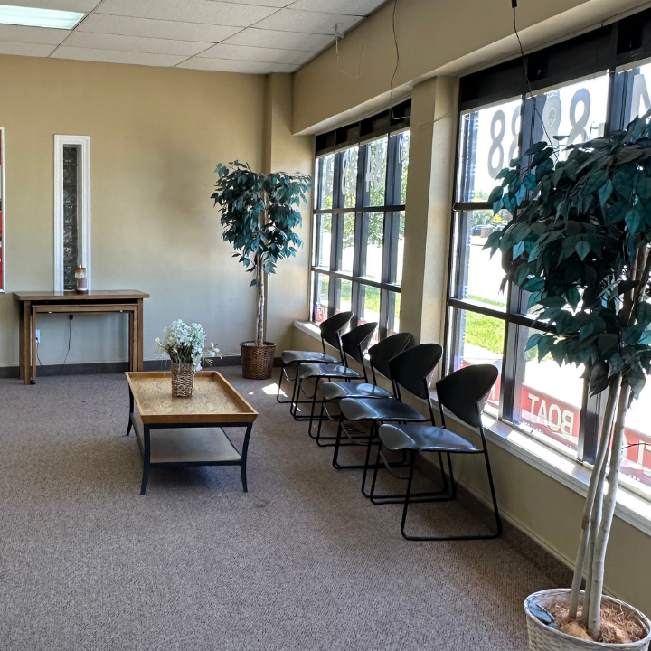 Office interior of the L.A. Insurance Agency located at 14701 Mack Ave. in MI