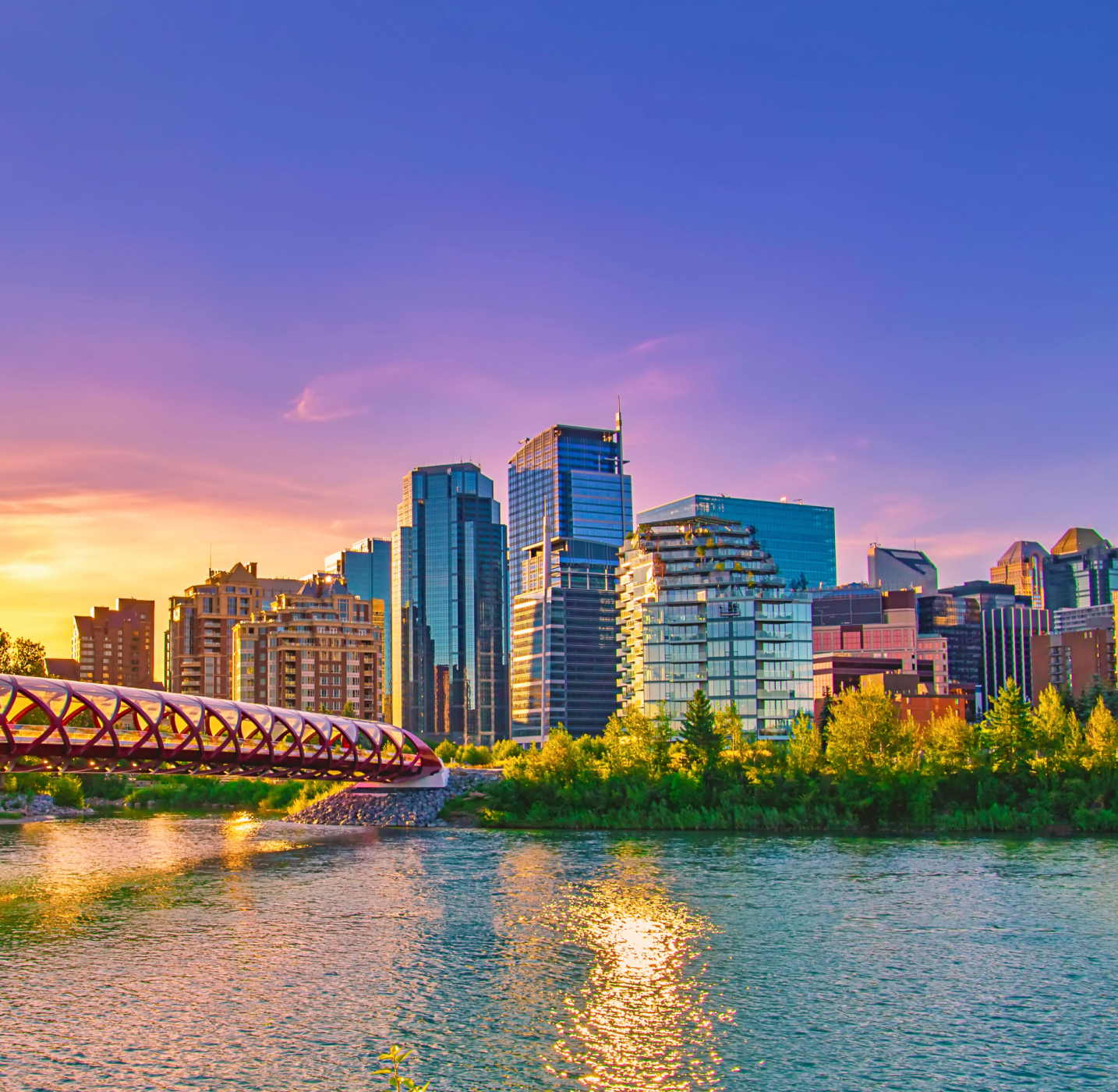The Peace Bridge in Calgary, AB.