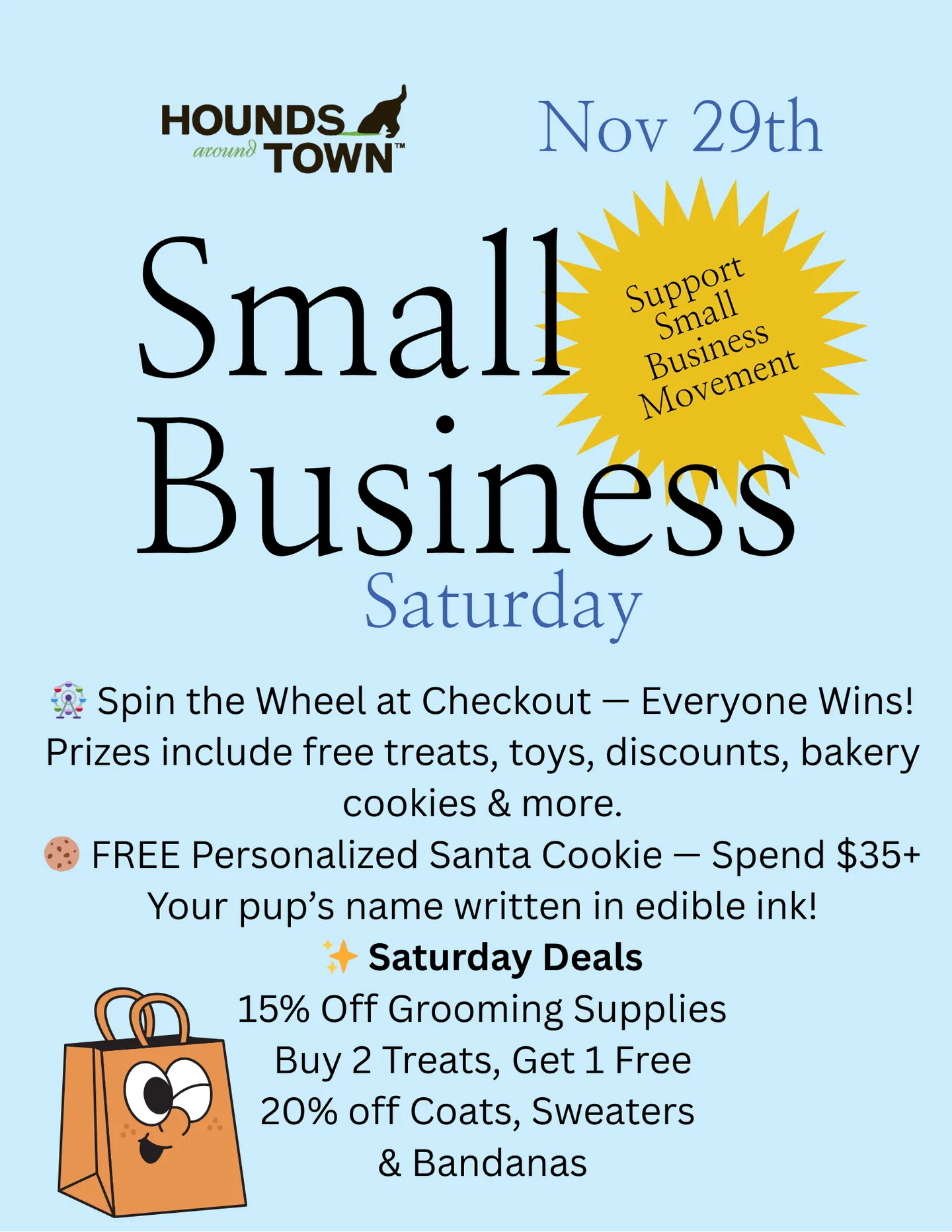 Image of Local Pet Event Small Business Saturday Nearby