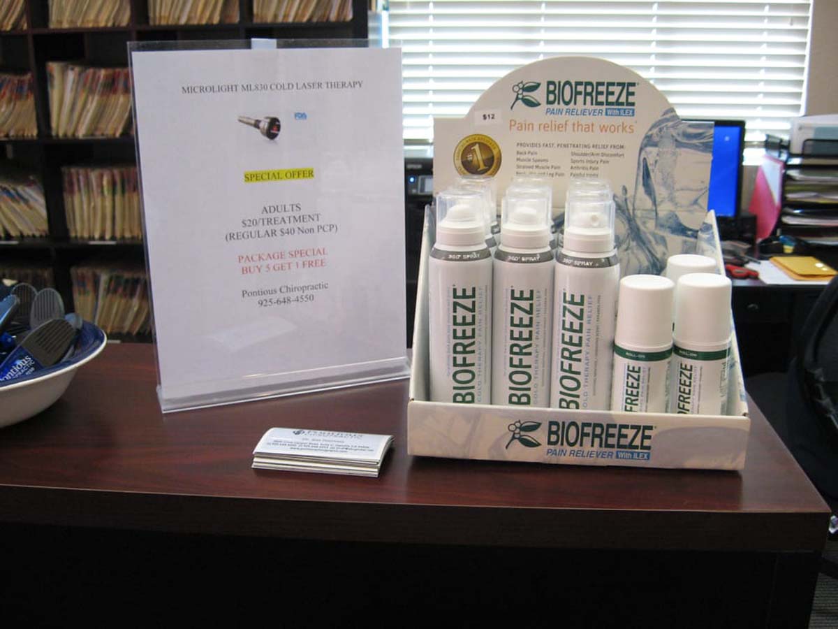 Cold Laser Therapy Offer & BIOFREEZE Pain Reliever