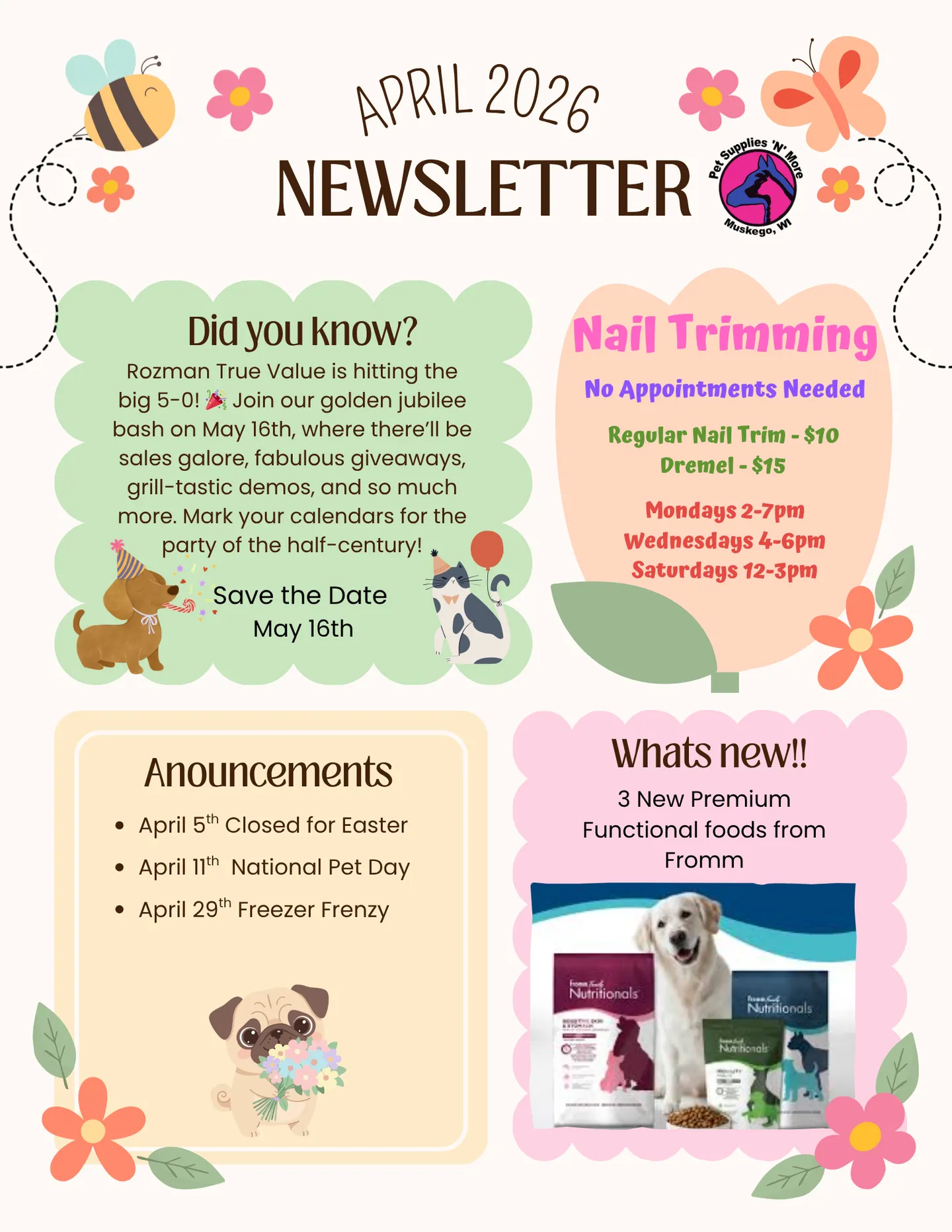 Image of Local Pet Event April Newsletter Nearby