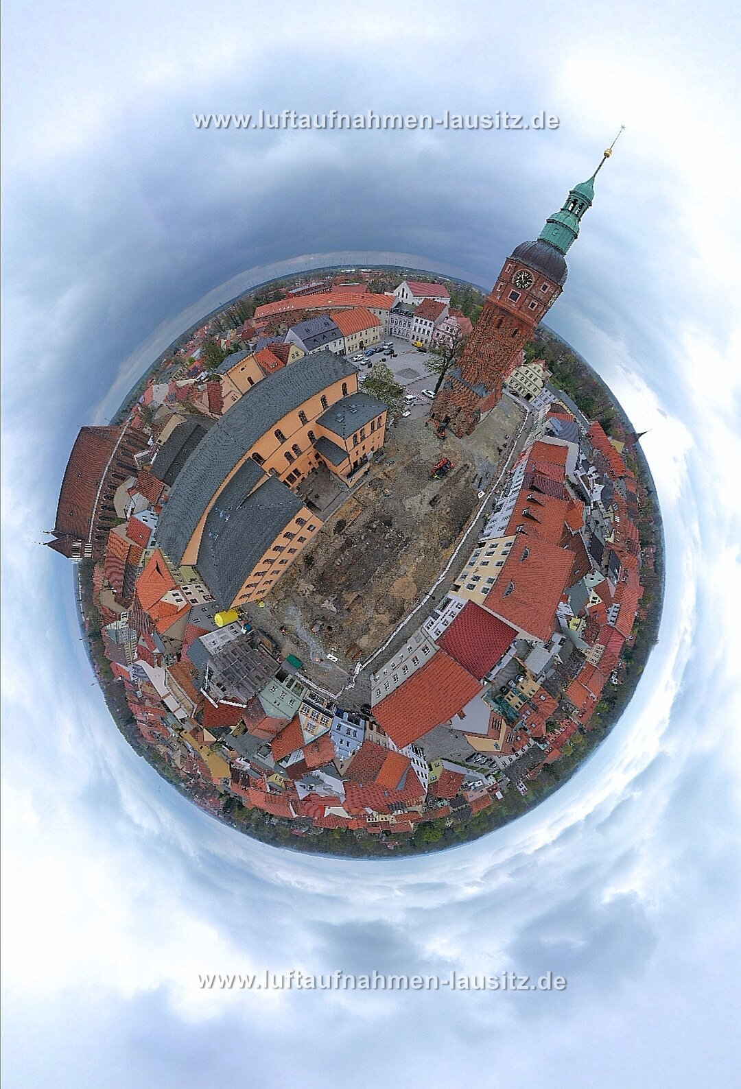 Luftaufnahmen Lausitz, Dresdener Straße 35 in Luckau