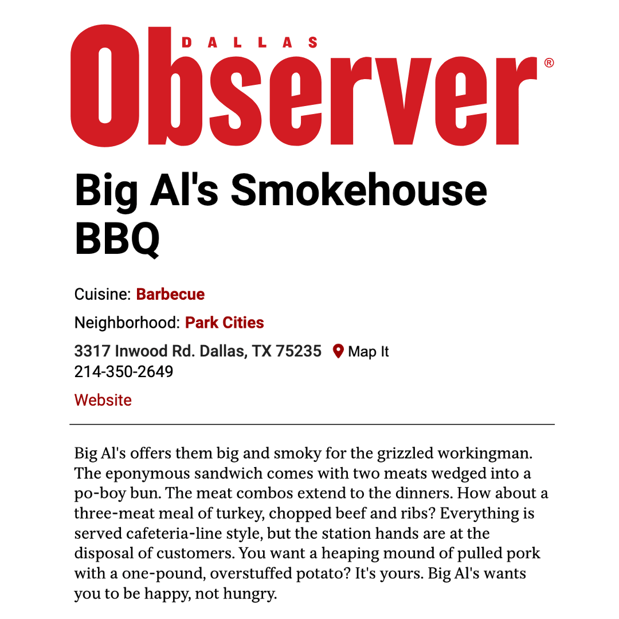 Images Big Al's Smokehouse BBQ