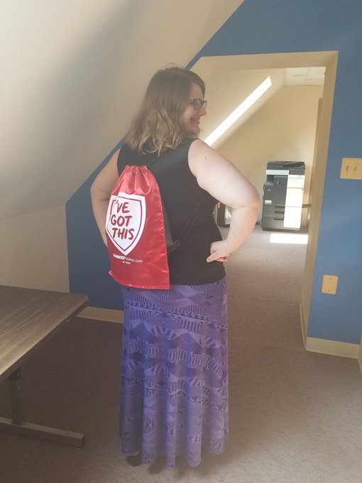 Why yes, MARCO Promos, yes I do! LOVE the superhero cape on the bag!