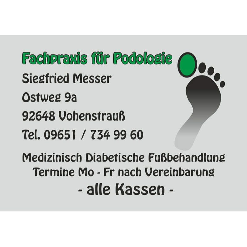 Fachpraxis für Podologie Siegfried Messer in Vohenstrauß - Logo