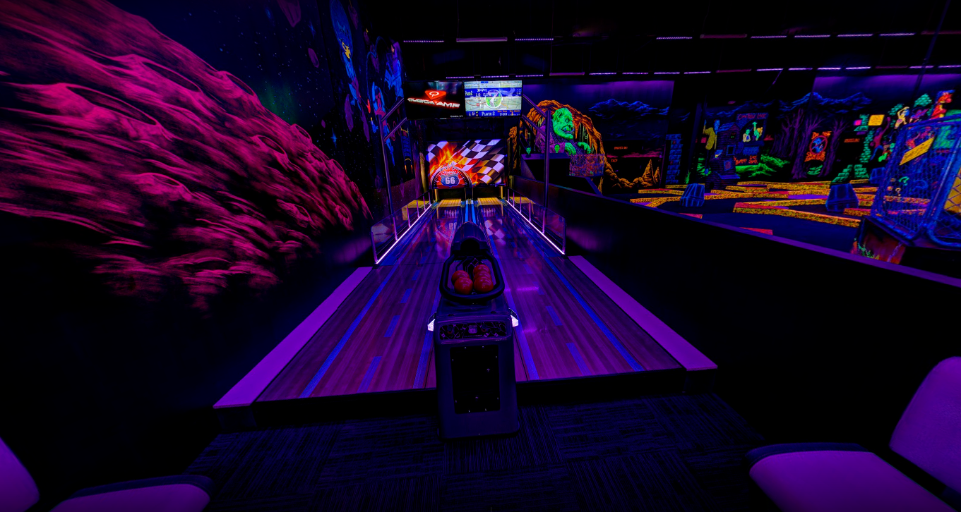 Bowling alley at Monster Mini Golf Chantilly