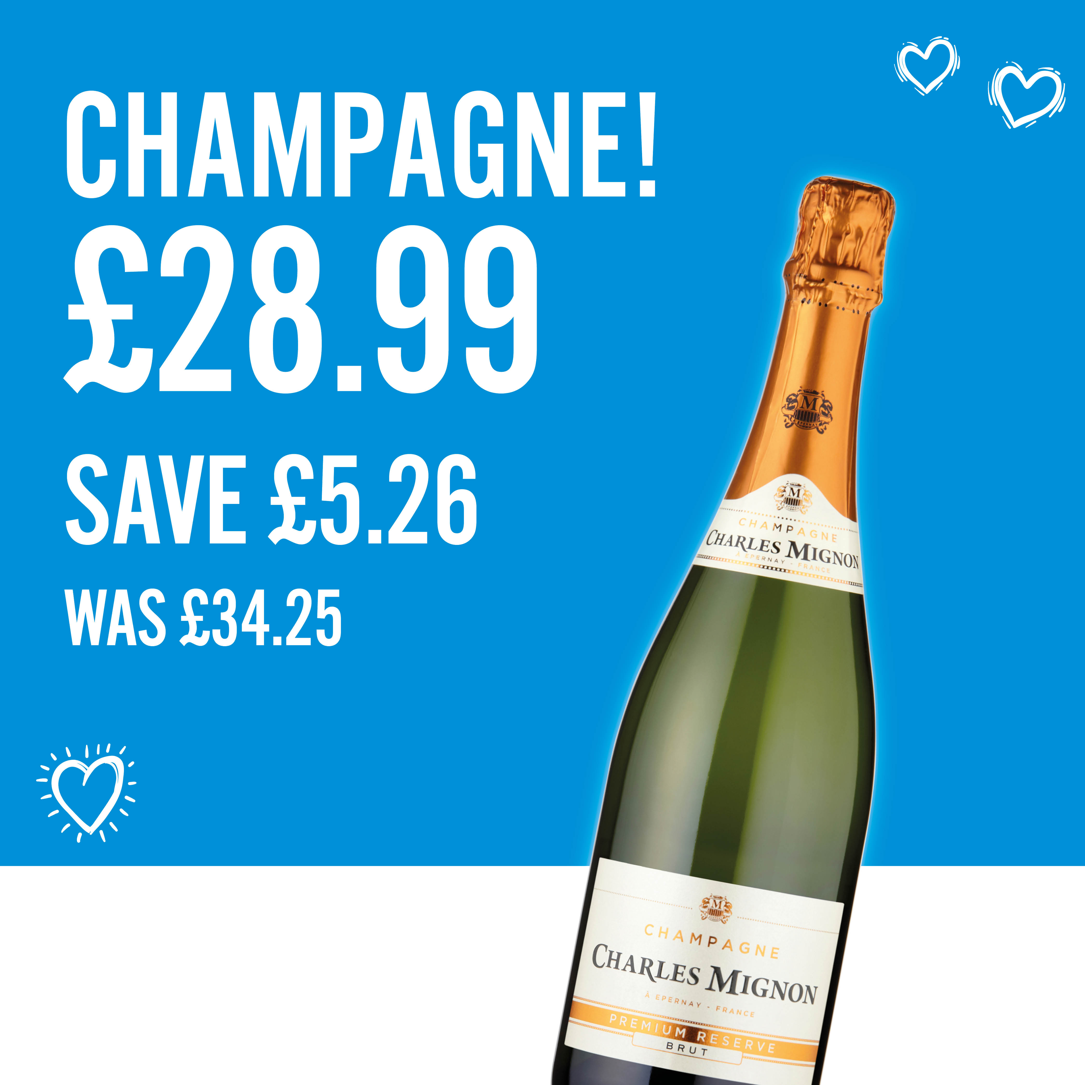 Champagne &pound;28.99