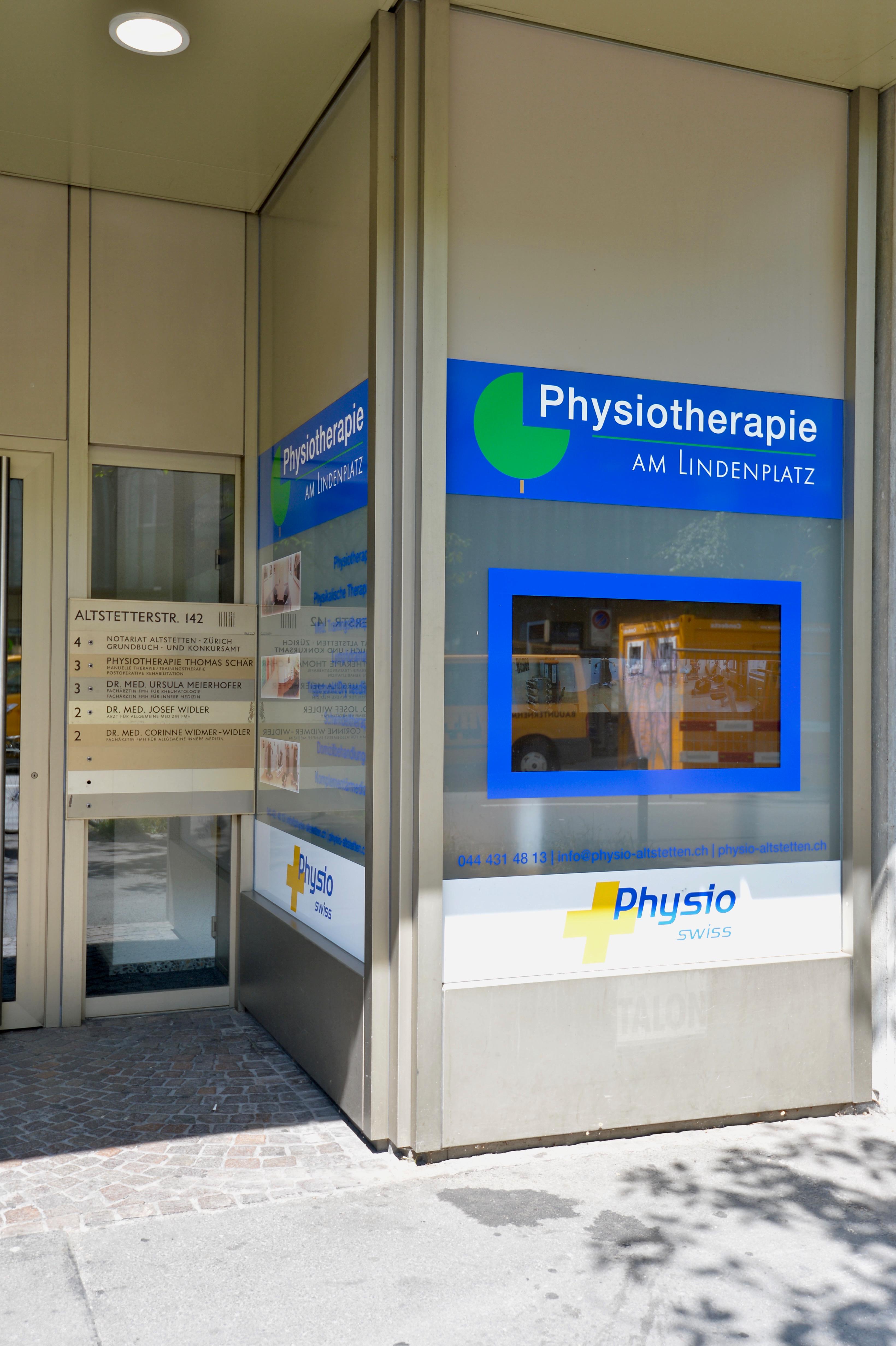 Bilder Physiotherapie und Osteopathie am Lindenplatz