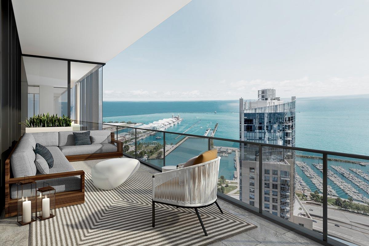 St. Regis Chicago Residences 4 Bedroom Balcony