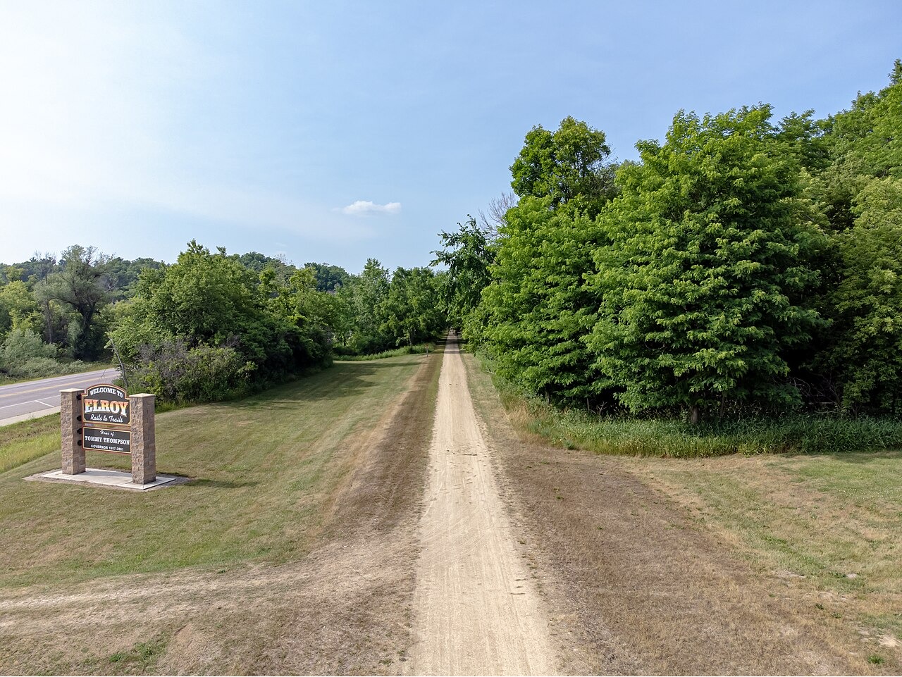 We are right near the 400 State Trail at Howling Hills Campground near Wisconsin Dells, WI